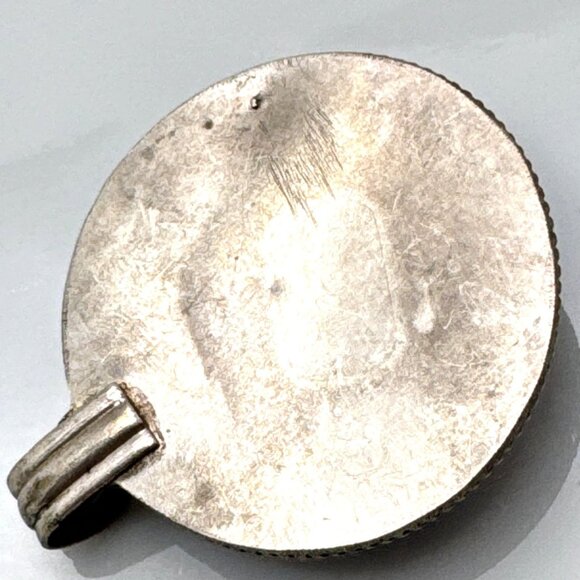 Bohemian Silver? Pendant Tourmaline Turquoise Box Handmade Nepal - Picture 6 of 7